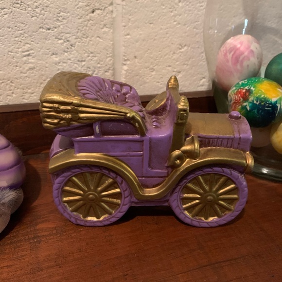 Norleans Purple and Gold Car Piggy Bank